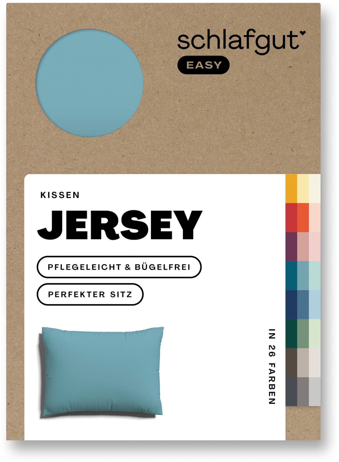 Schlafgut EASY JERSEY Kissenbezug | Türkis