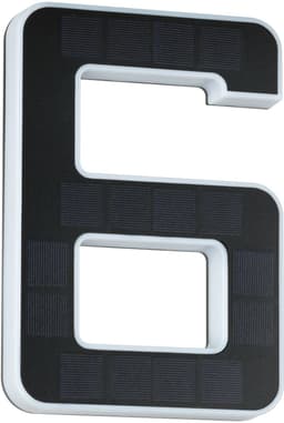 Paulmann Solar Hausnummernleuchte Ziffer 6 | Schwarz