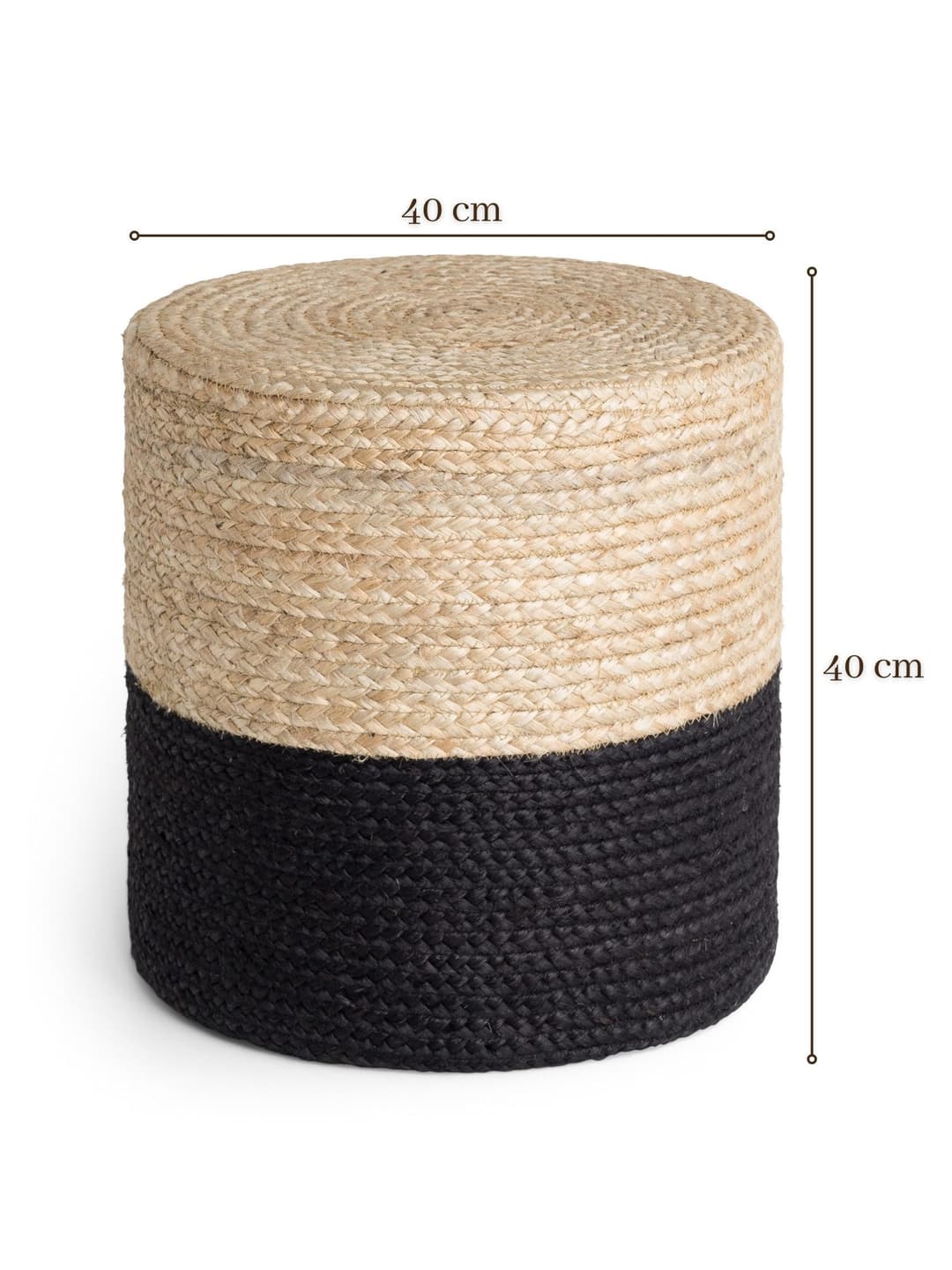 HANSE Home Pouf Looma | Braun