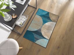 wash+dry by Kleen-Tex Teppich Galaxia | Blau