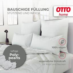 OTTO home Microfaserkissen Baca | Weiß