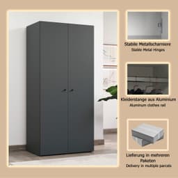 INOSIGN Jersey Kleiderschrank | Grau