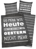 Herding Young Collection Jugendbettwäsche Müde | Schwarz