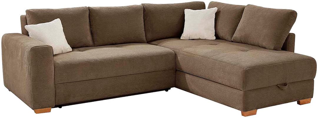 Jockenhöfer Gruppe Ecksofa Sunset L-Form | Braun
