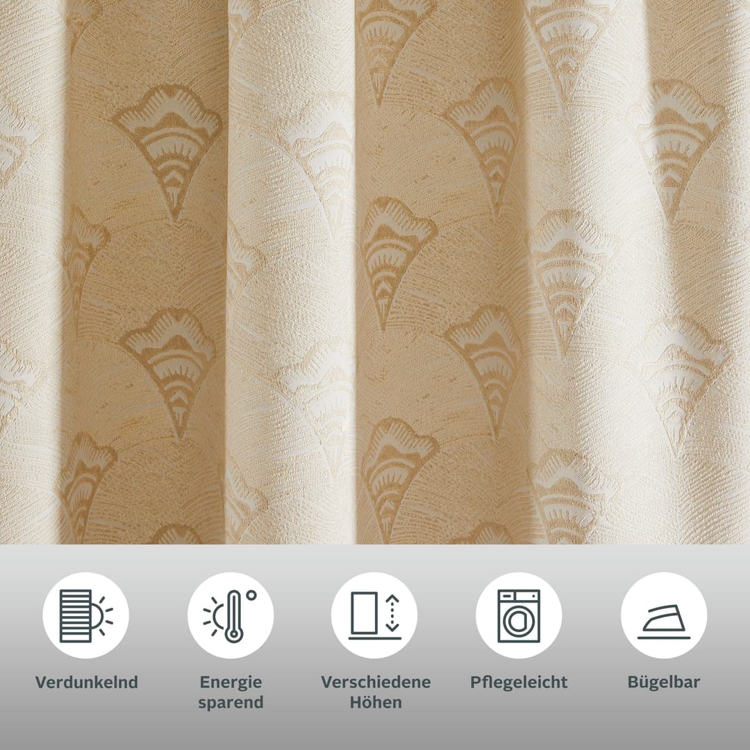 Bruno Banani Alessio Verdunkelungsvorhang | Beige