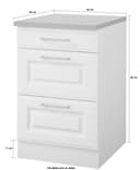 KOCHSTATION Unterschrank KS-Stockholm | Weiß 5
