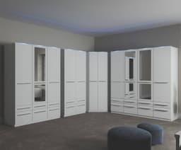 priess Kleiderschrank Barcelona | Weiß