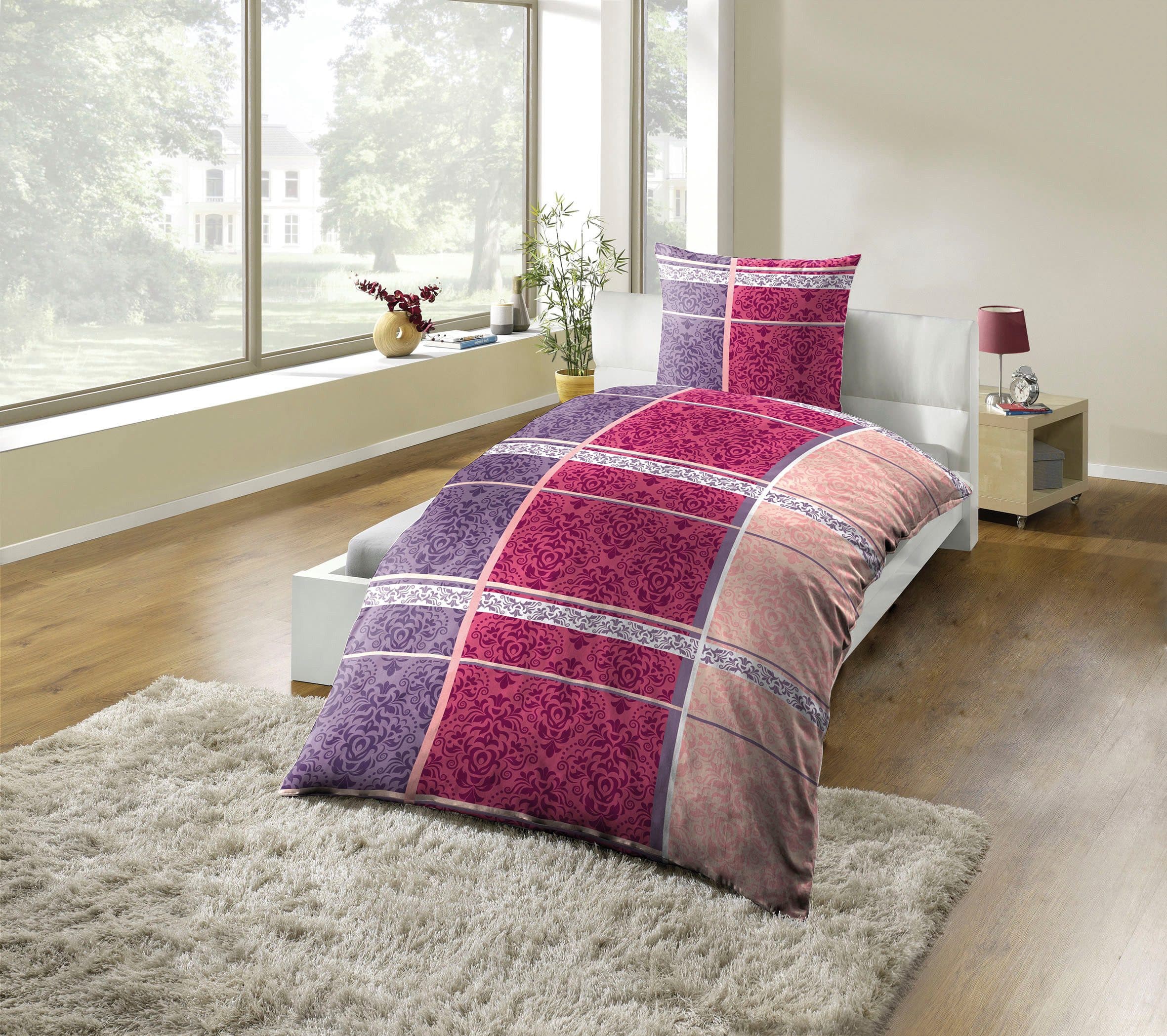Kinzler Bettwäsche Mikrofaser Fleece | Rosa