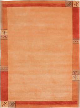LUXOR living Wollteppich India | Orange
