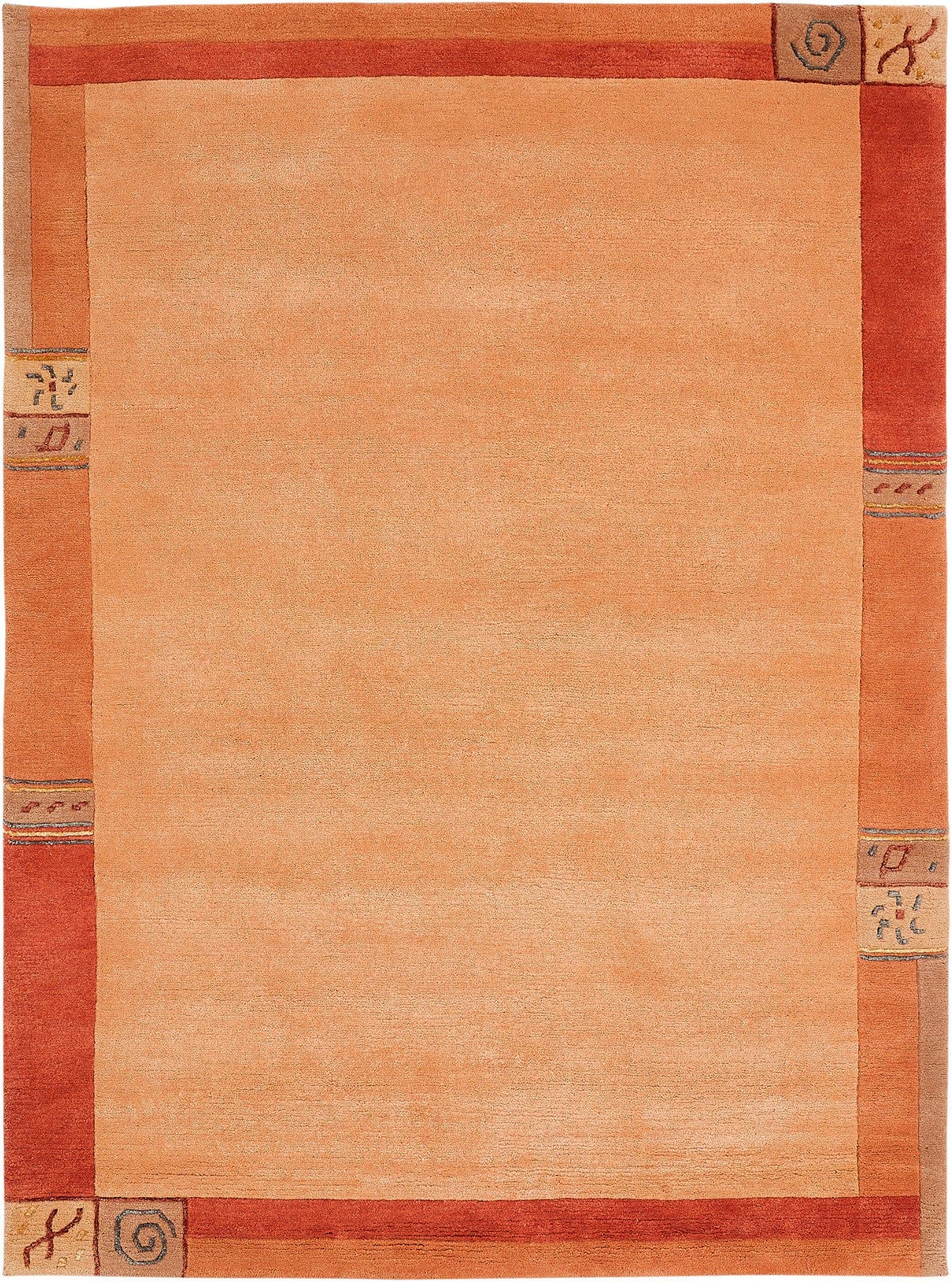 LUXOR living Wollteppich India | Orange