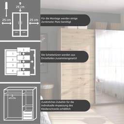 rauch Schwebetürenschrank Kleiderschrank | Weiß