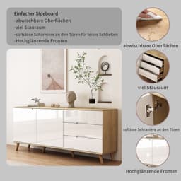 OTTO home Sideboard Lund | Weiß