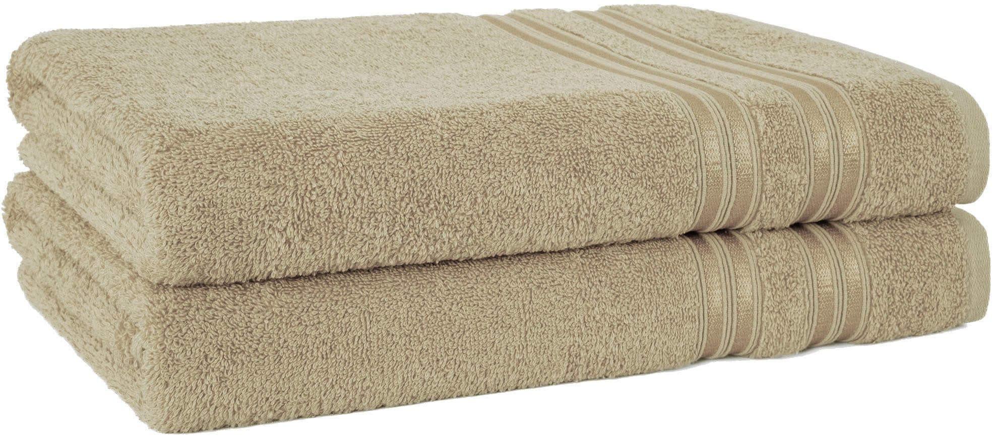 HAMMETEX Duschtuch 2er Set | Beige