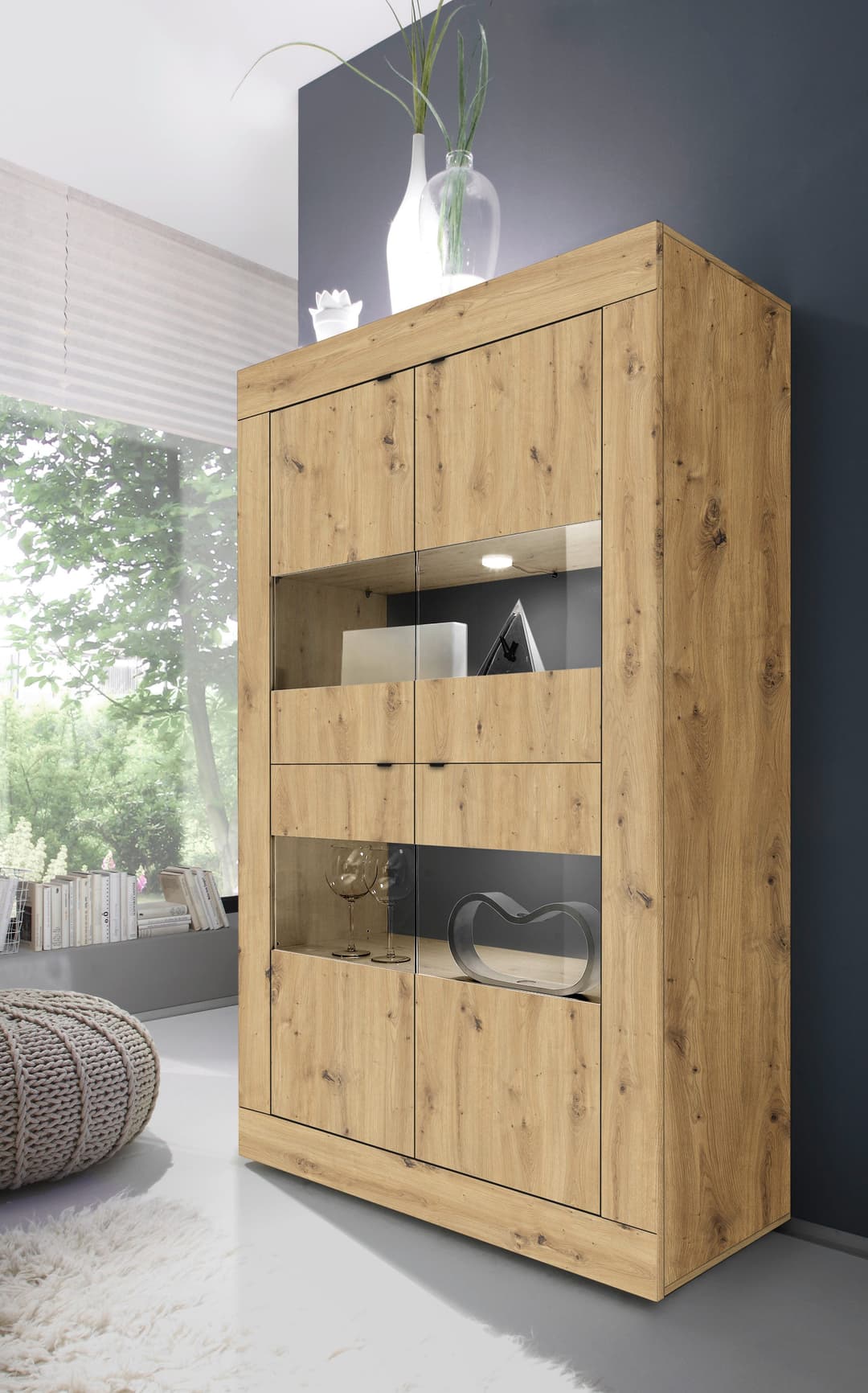 Home affaire Vitrine Basic | Holztöne
