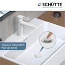 Schütte MANHATTAN Waschtischarmatur | Weiß 4