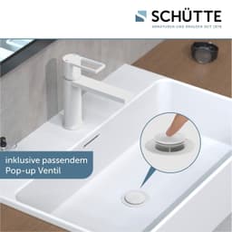 Schütte MANHATTAN Waschtischarmatur | Weiß