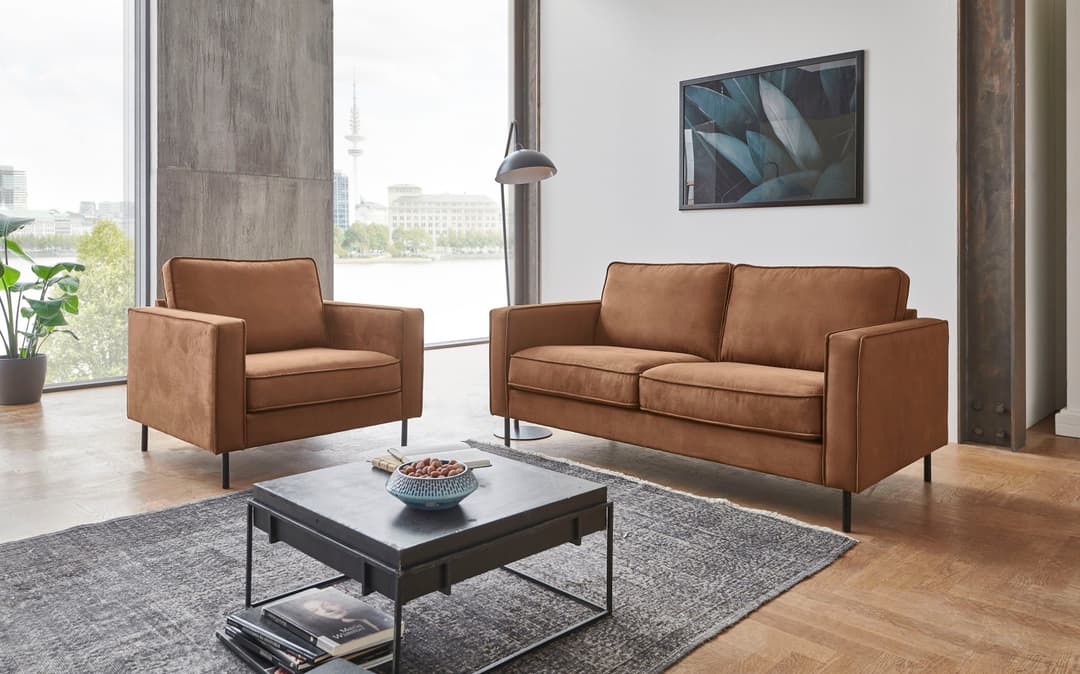ATLANTIC home collection Sessel Weston | Braun