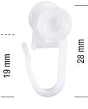 GARESA Gardinenröllchen Rollring für U-Profil | Weiß 2