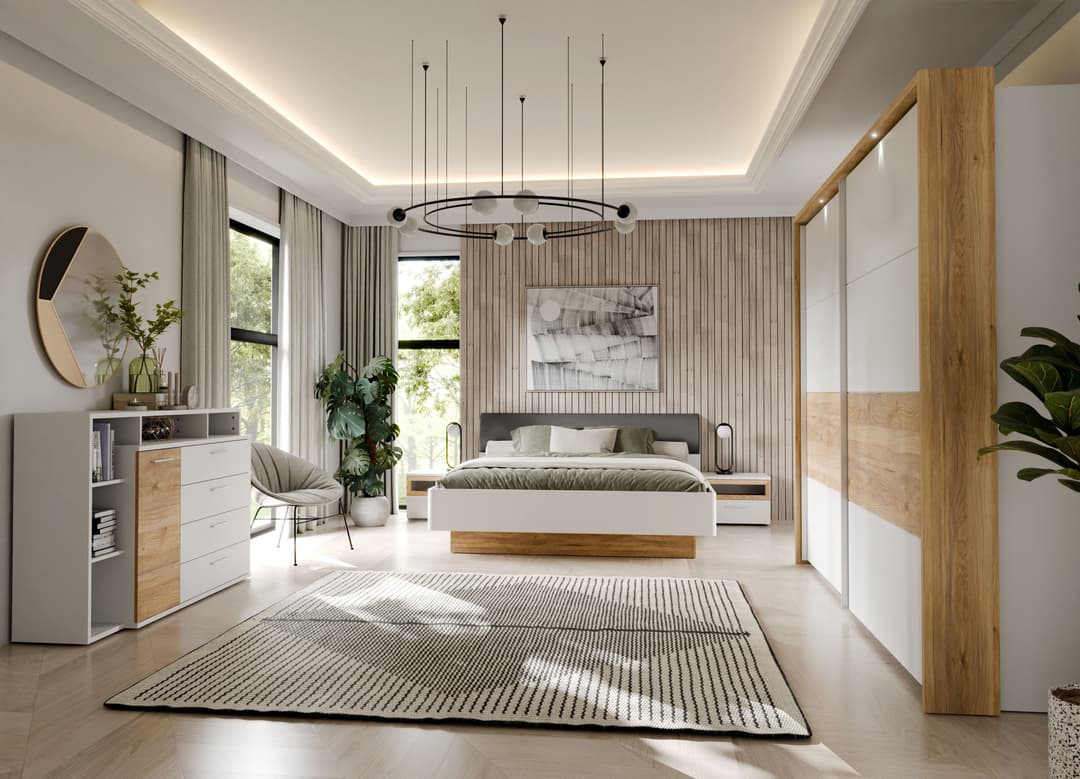 FORTE MAYACUS Bett | Weiß