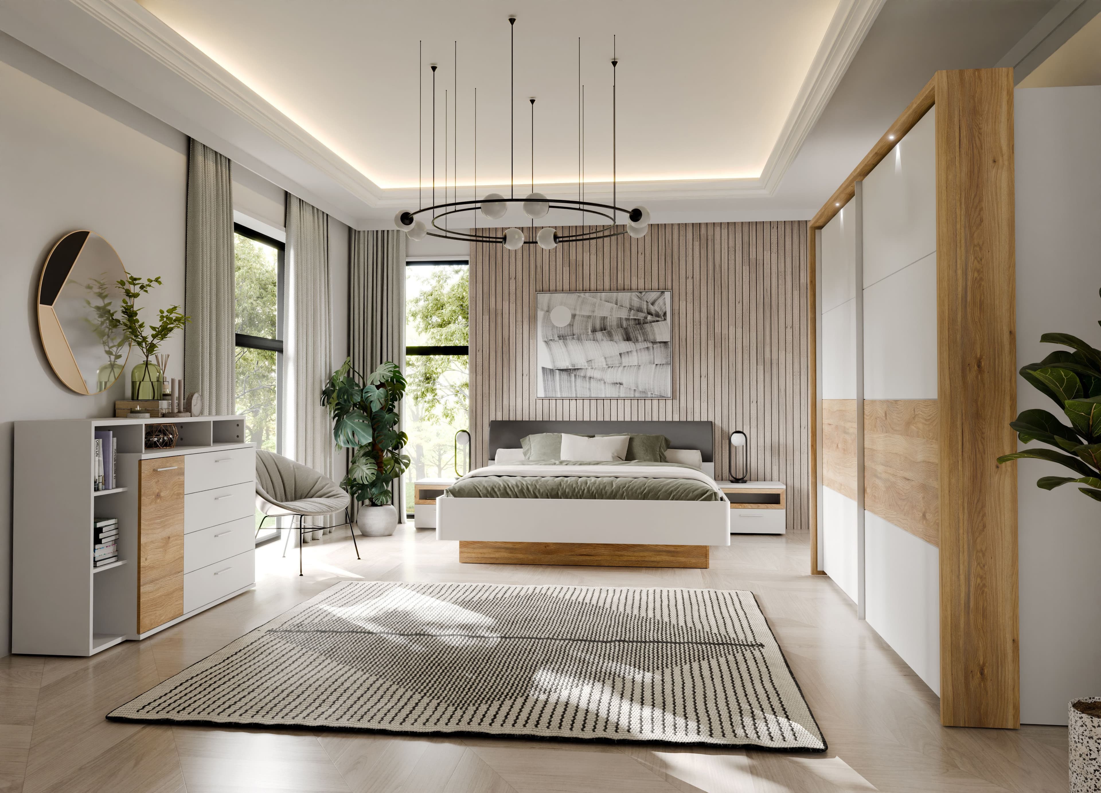 FORTE MAYACUS Bett | Weiß