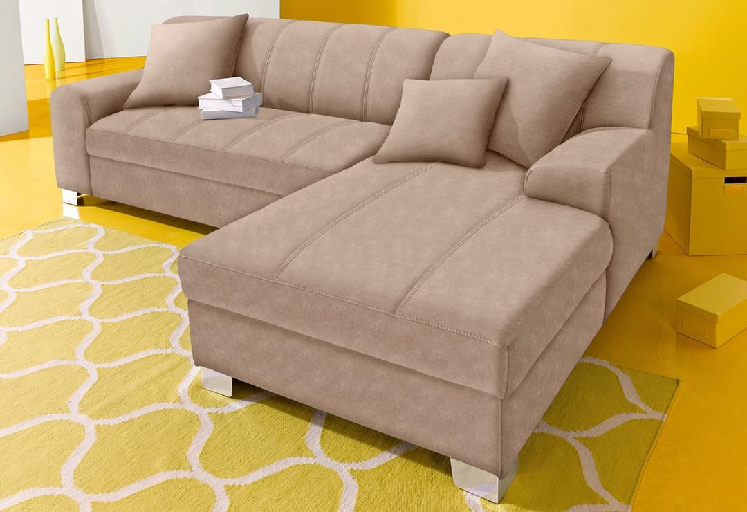 DOMO collection Ecksofa Turah | Beige