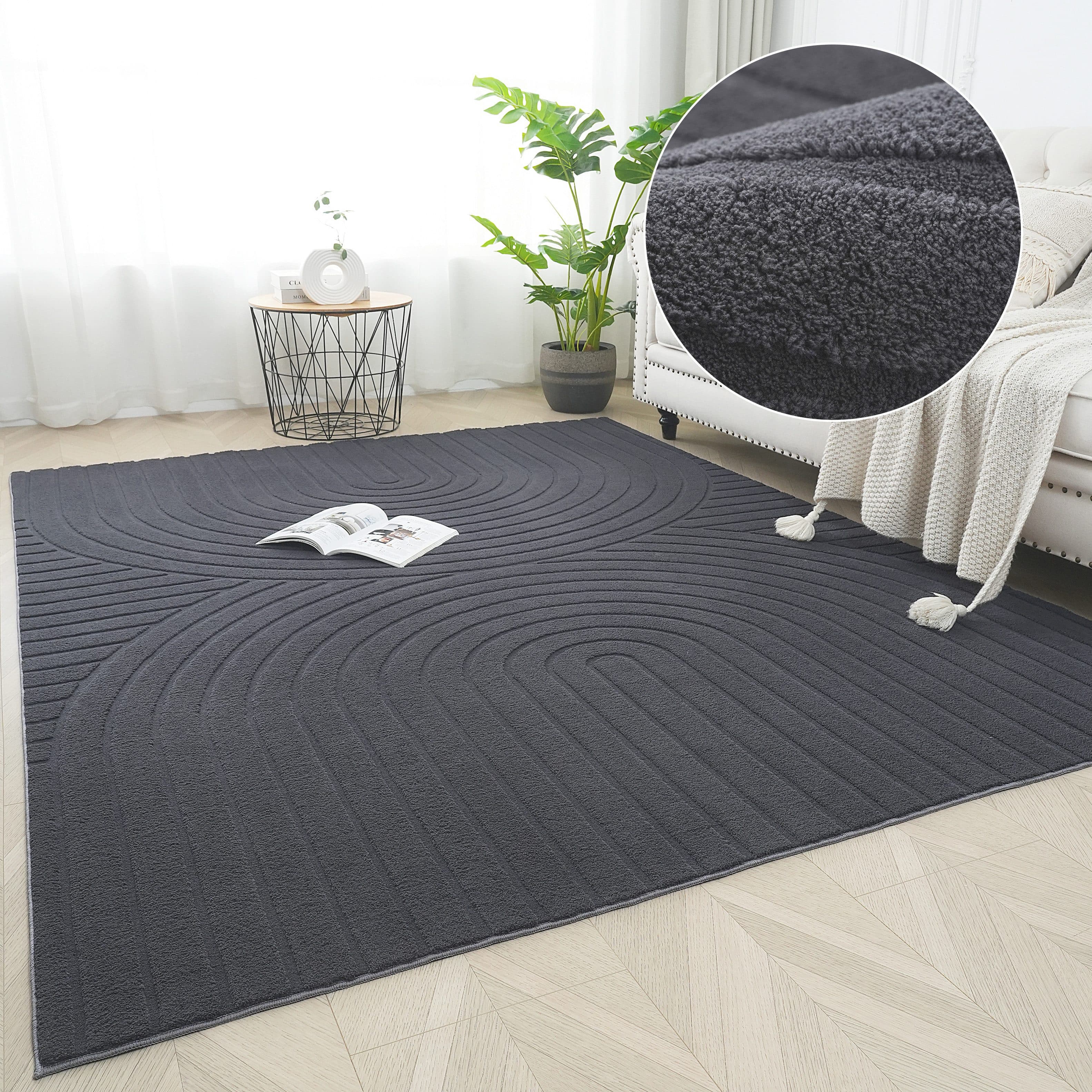 OTTO home Teppich Cali Regenbogen | Grau