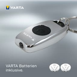 VARTA Metal Key Chain Light | Silber