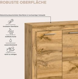 Home affaire Highboard AOSTA | Holztöne