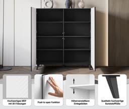 Home affaire Highboard Phuket | Holztöne