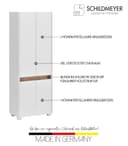 Schildmeyer Hochschrank Cosmo | Weiß 2