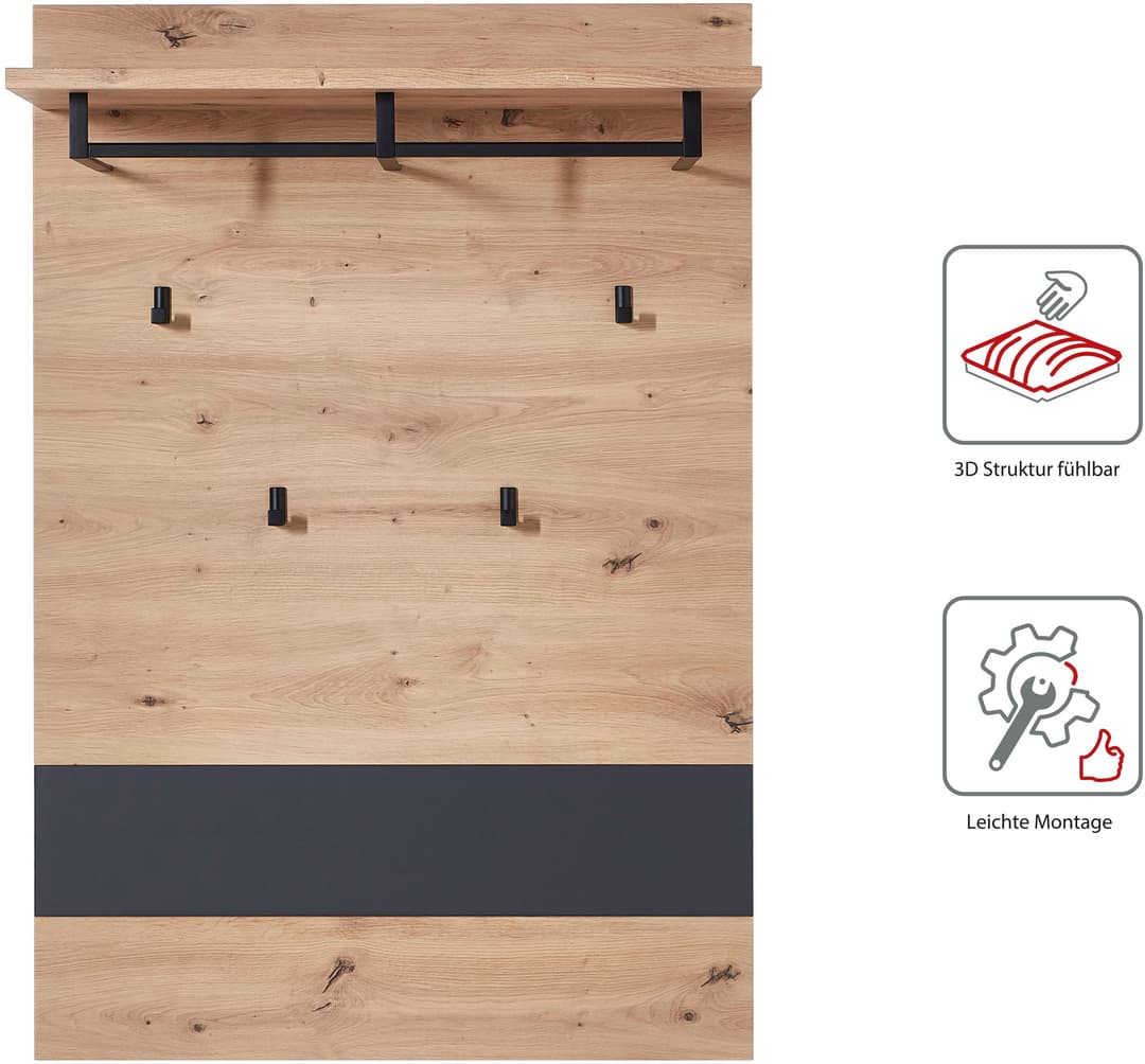Innostyle Garderoben-Set MEMPHIS | Holztöne