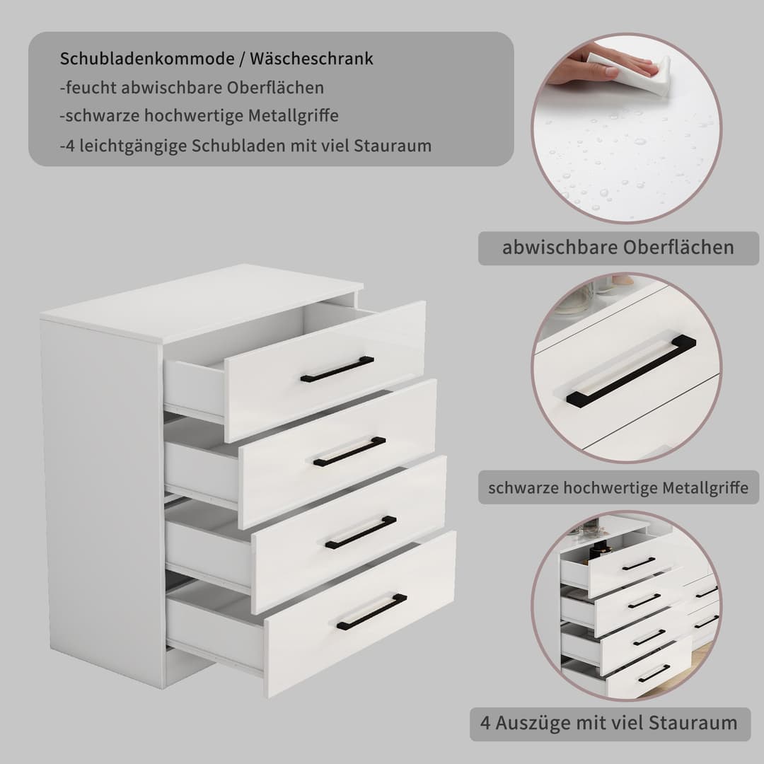 OTTO home Schubkastenkommode Sylt | Weiß