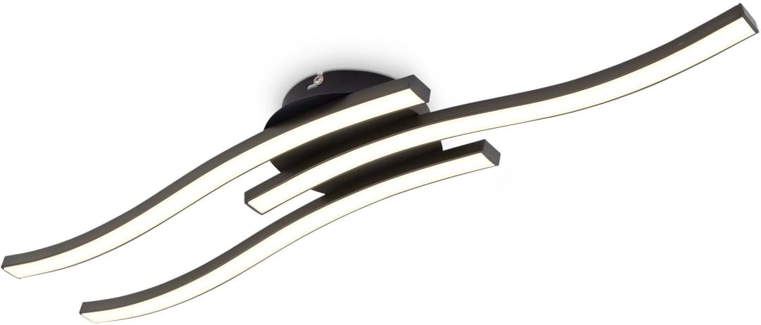 B.K.Licht LED Deckenleuchte BK_DL1432 | Schwarz