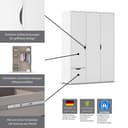 rauch NARAI Kleiderschrank | Weiß 3