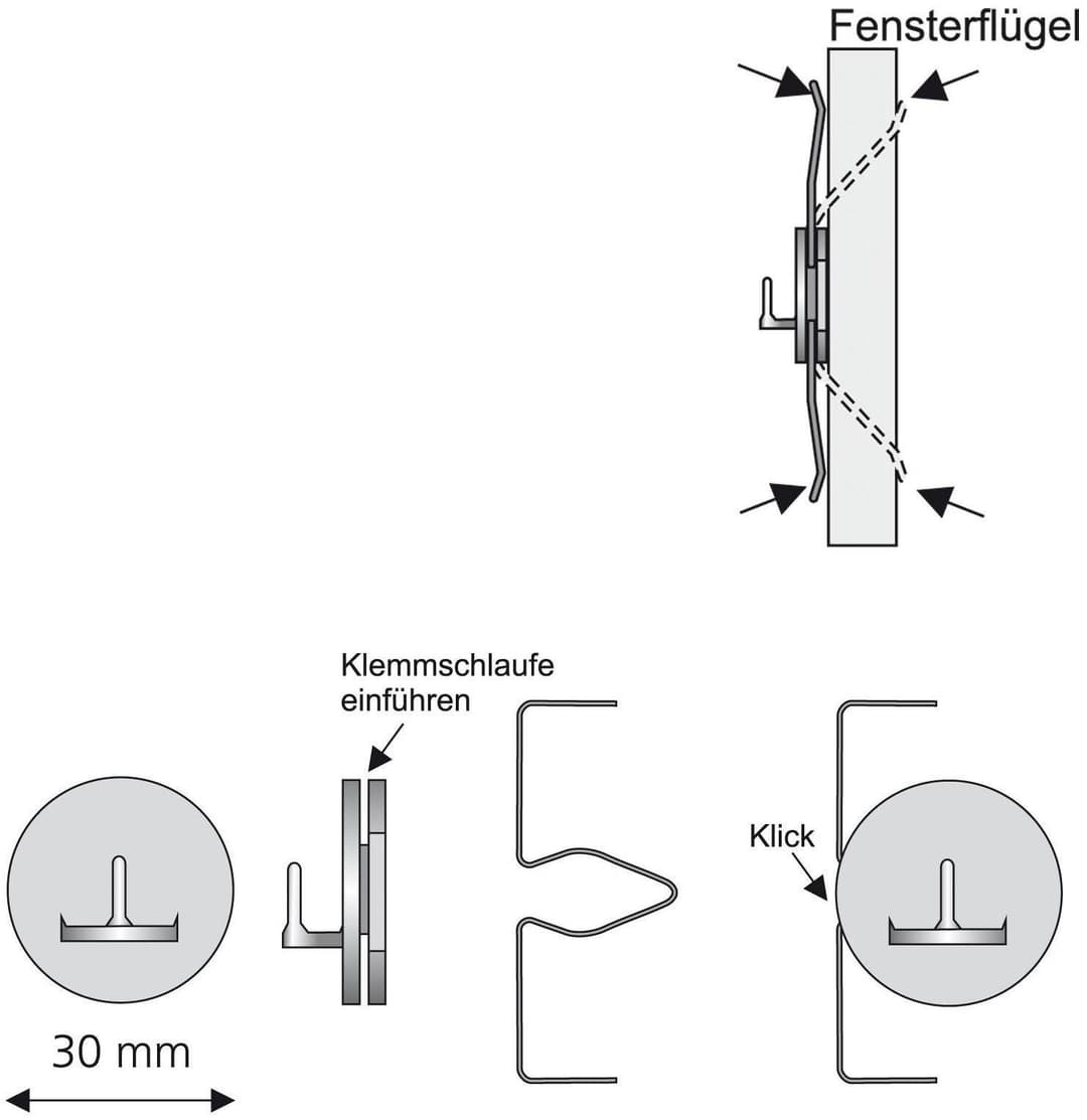 Liedeco Klemmträger | Weiß