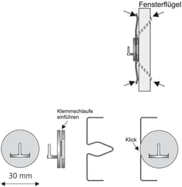 Liedeco Klemmträger | Weiß