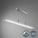 B.K.Licht LED Pendelleuchte | Silber