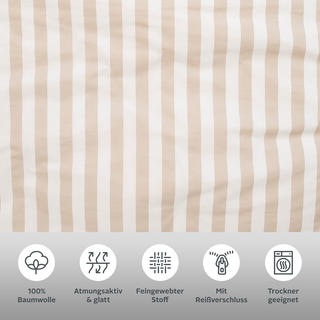 OTTO home Wendebettwäsche Greta | Beige