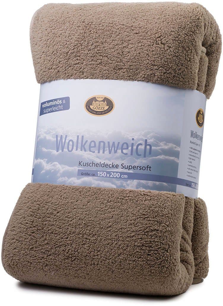 Gözze Wohndecke Decke Wolkenweich | Braun