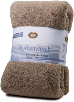 Gözze Wohndecke Decke Wolkenweich | Braun