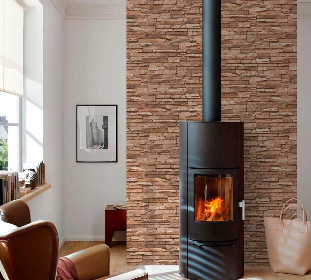 living walls Vliestapete Best of Wood`n Stone 2nd Edition | Braun