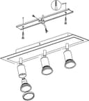 EGLO SARRIA LED Deckenspots | Weiß 3
