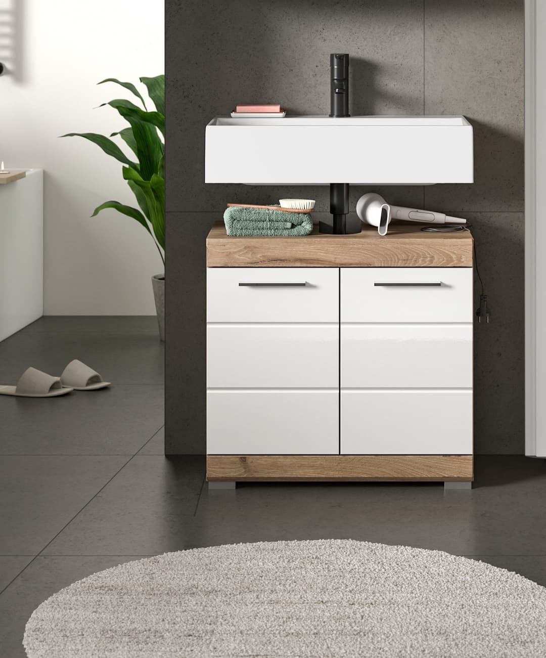 welltime Waschbeckenunterschrank SIENA | Mehrfarbig