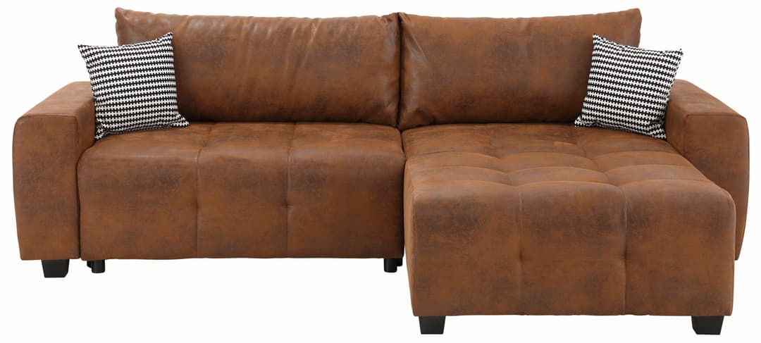 Home affaire Ecksofa Bella L-Form | Braun