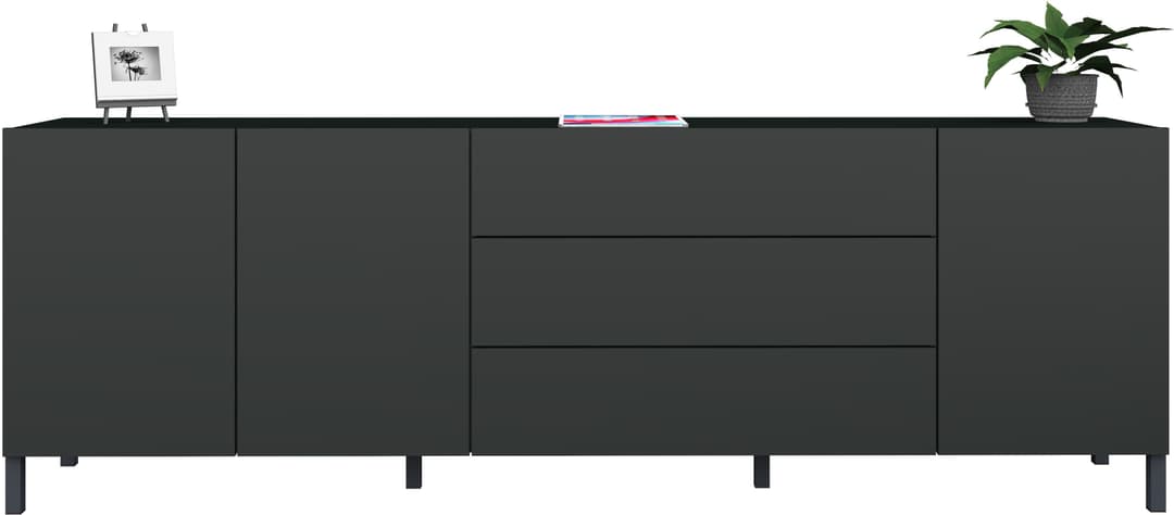 borchardt Möbel Sideboard Sophia | Schwarz