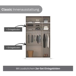 rauch Kleiderschrank LAGOA | Weiß