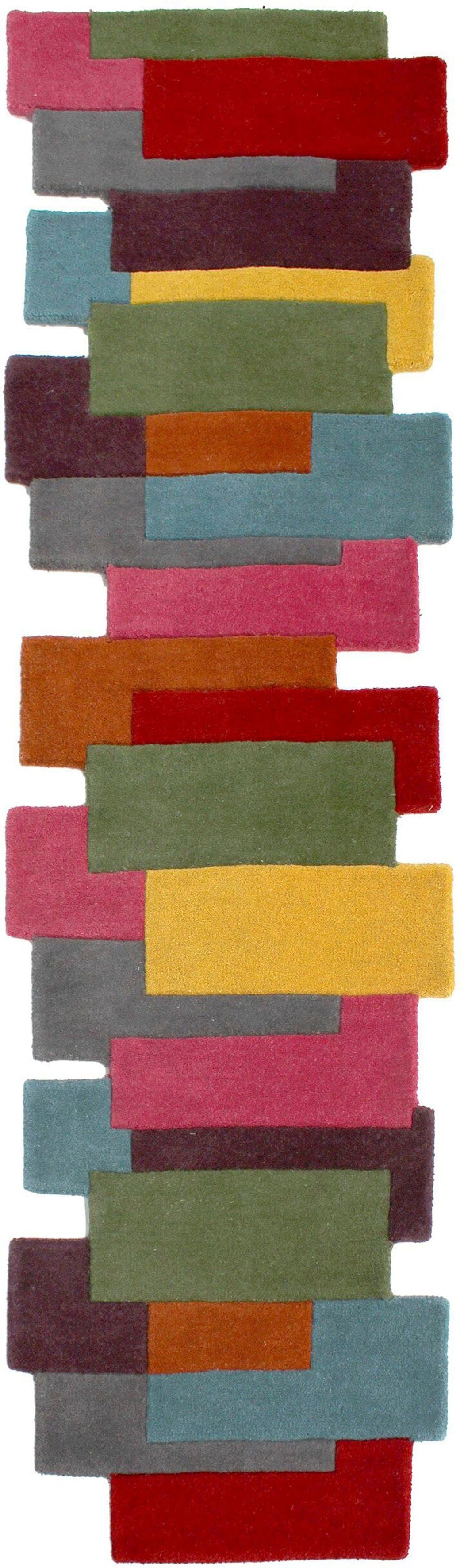 FLAIR RUGS Läufer Abstract Collage | Mehrfarbig