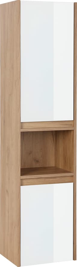 welltime Hochschrank Torun Badezimmerschrank | Weiß