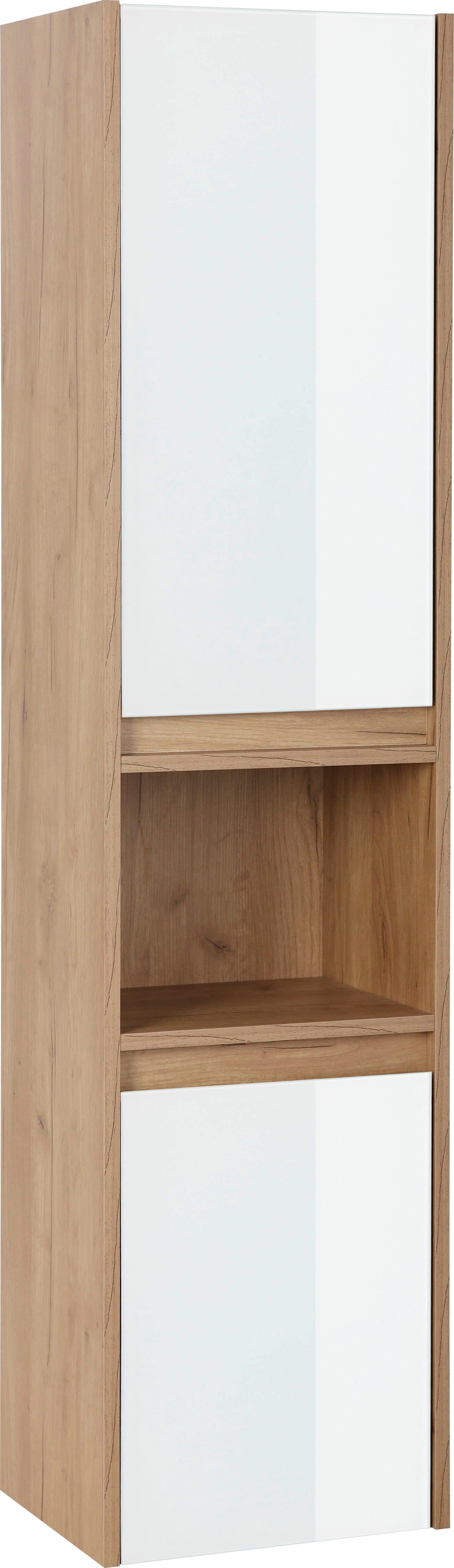 welltime Hochschrank Torun Badezimmerschrank | Weiß