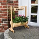 Promadino Pflanzkübel Willkommen | Holztöne 2